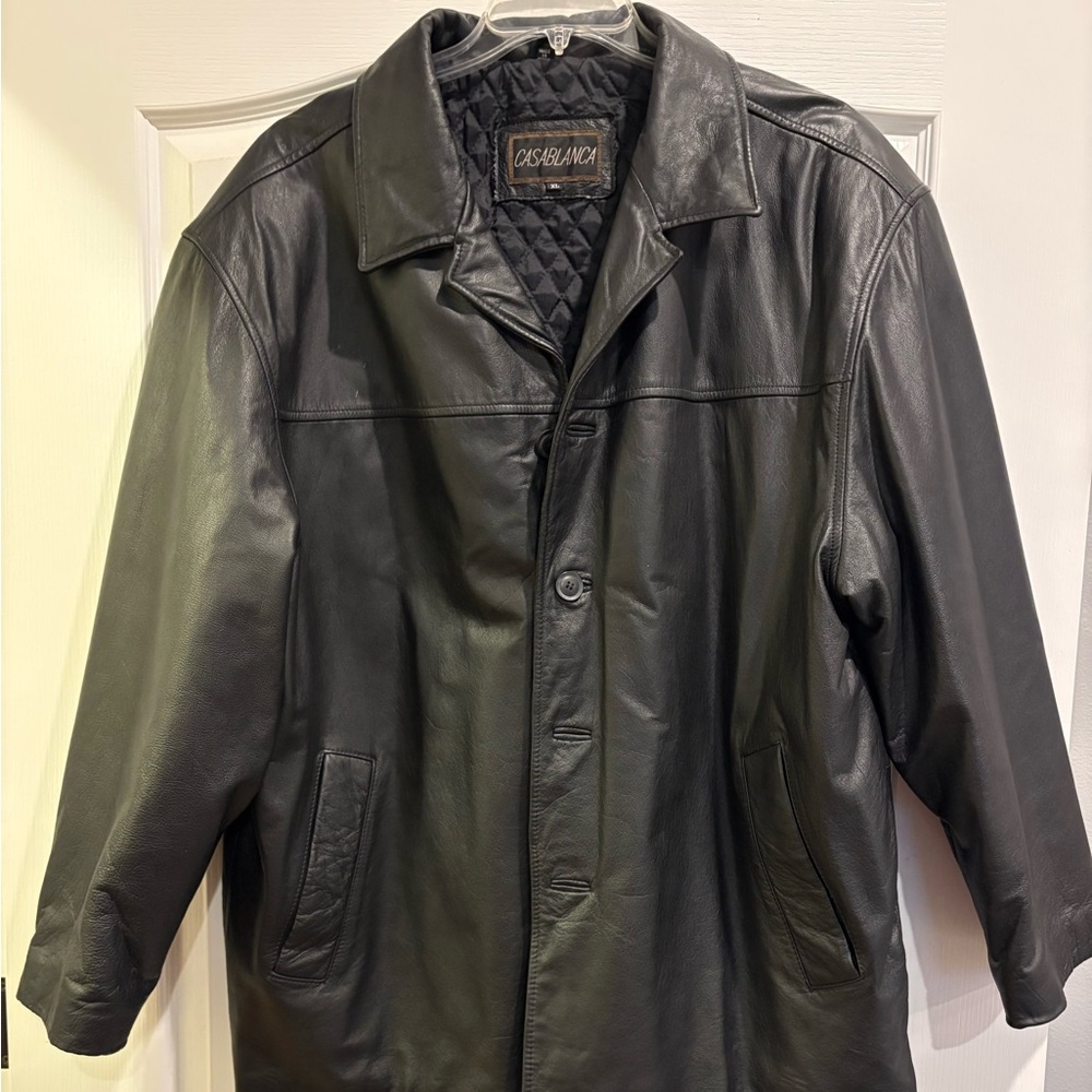 Vintage Casablanca Mens Leather Jacket